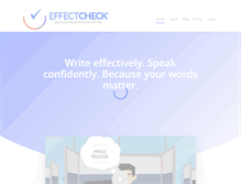 Tablet Screenshot of effectcheck.com